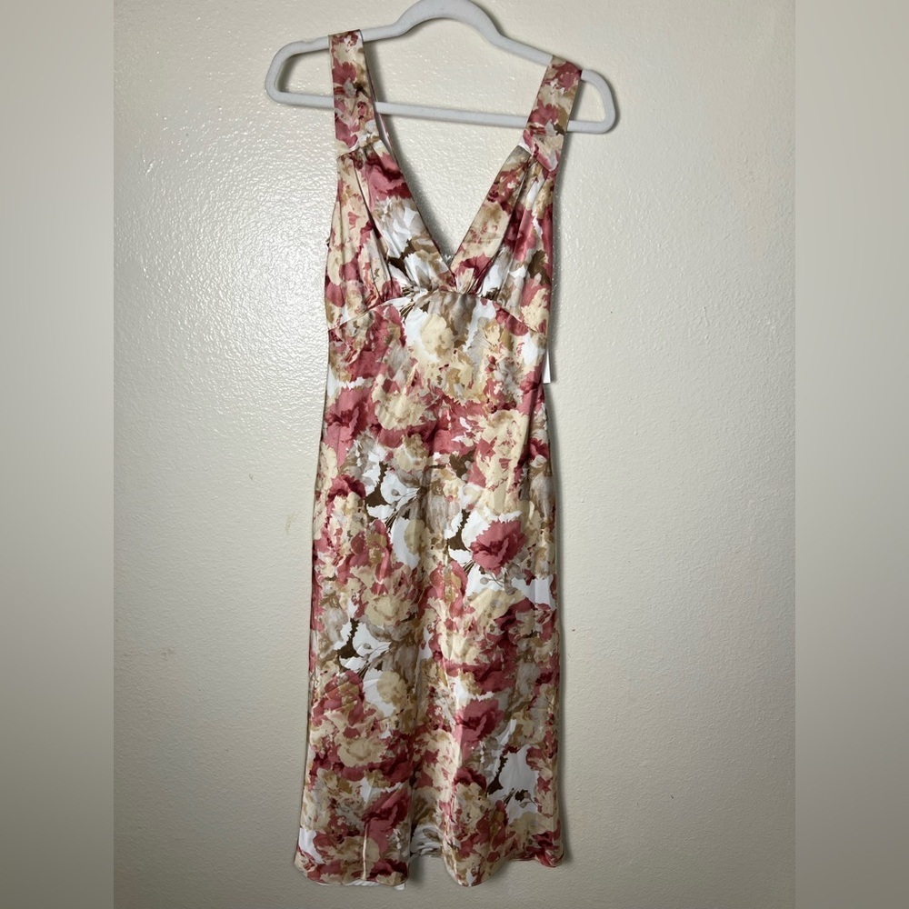 Hello Molly Pink and Cream Floral Dress size S